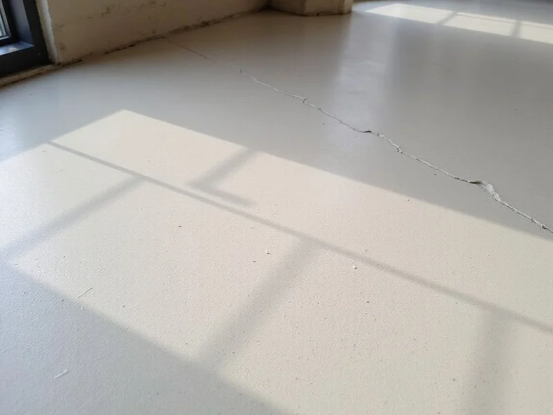 Cream-finish polished concrete with minimal aggregate exposure