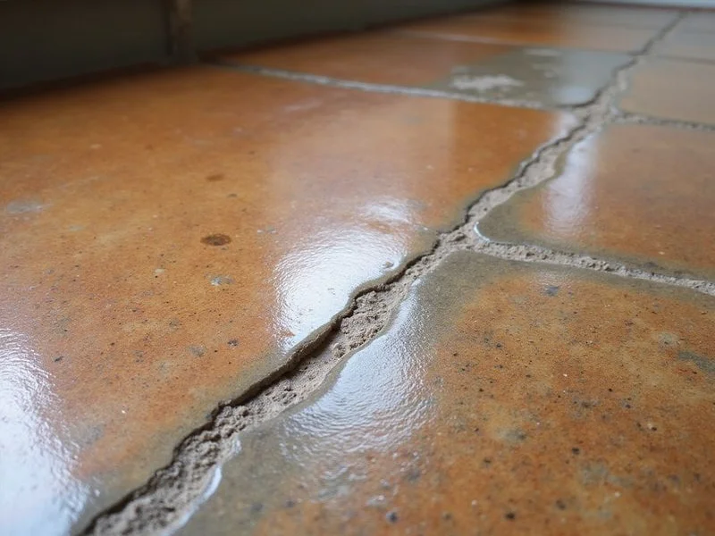 Mottled acid-stained concrete showing natural colour variation